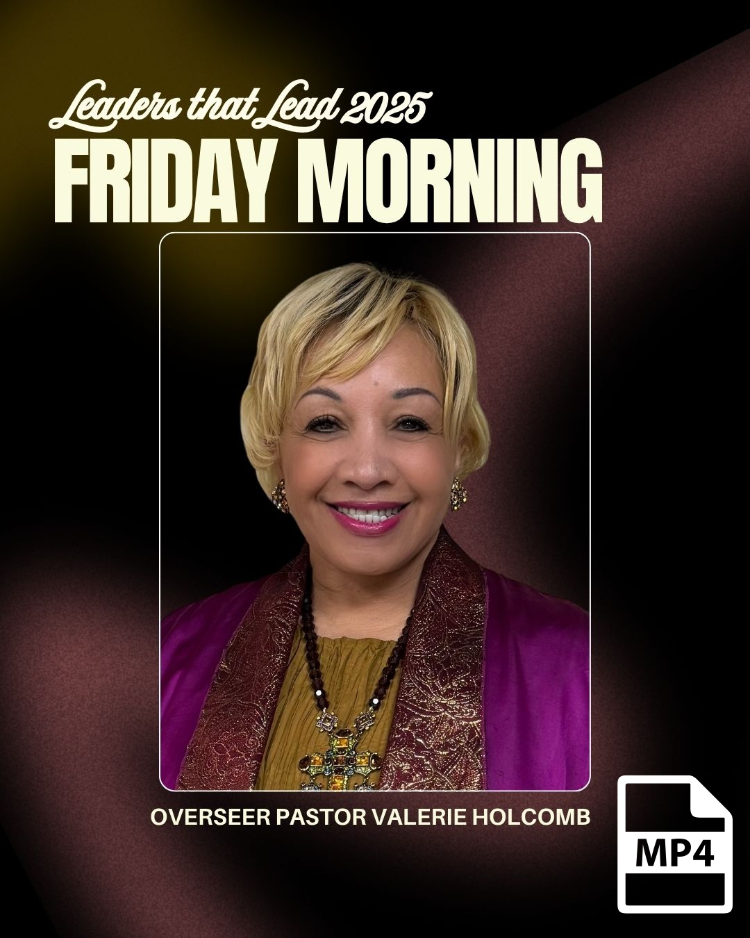 Senior Pastor Valerie Holcomb Seasons of Trusting and Adjusting "Built for the Shift" MP4
